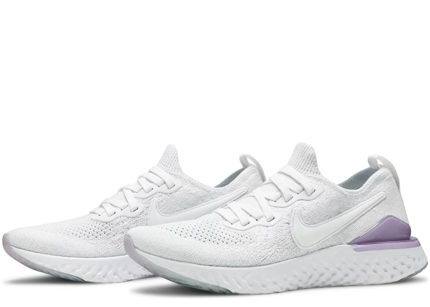 Nike epic react deals flyknit 2 pink foam