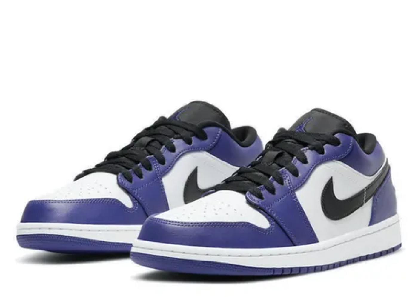 air jordan 1 low court purple white gs