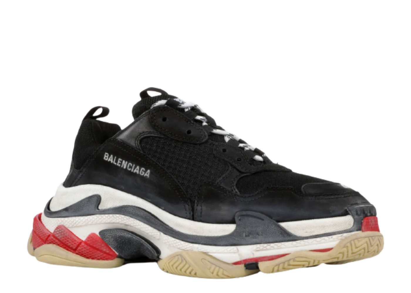 Triple s black clearance red