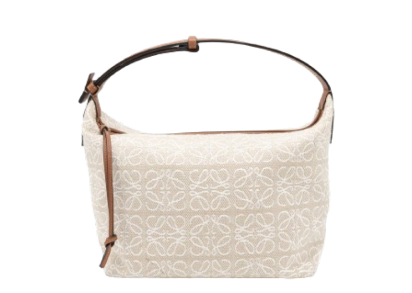 Beli Loewe Anagram Cubi Bag Big Logo White Ecru | Kick Avenue