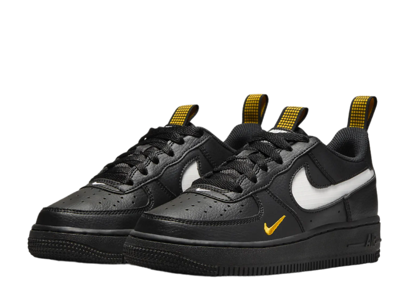 Beli Nike Air Force 1 LV8 Black University Gold Grade School Kick Avenue