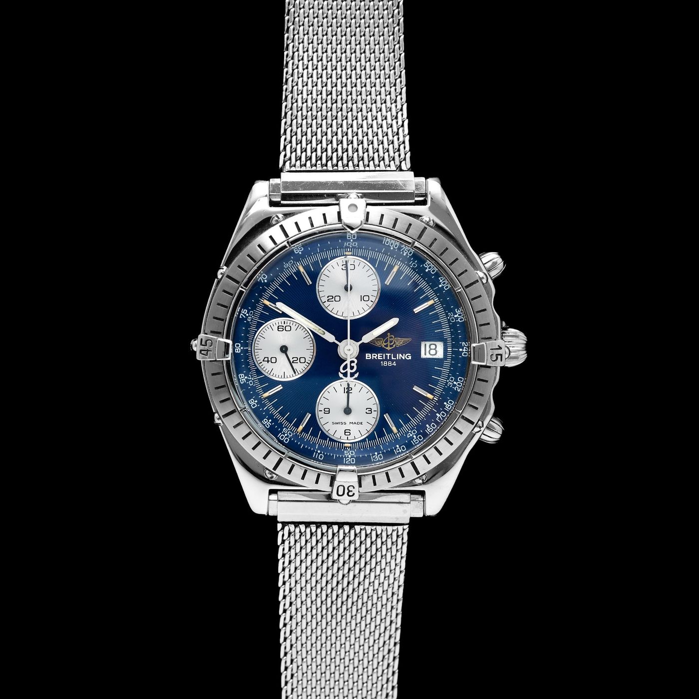 Beli Breitling Chronomat Blue Dial Ref A13047 Kick Avenue