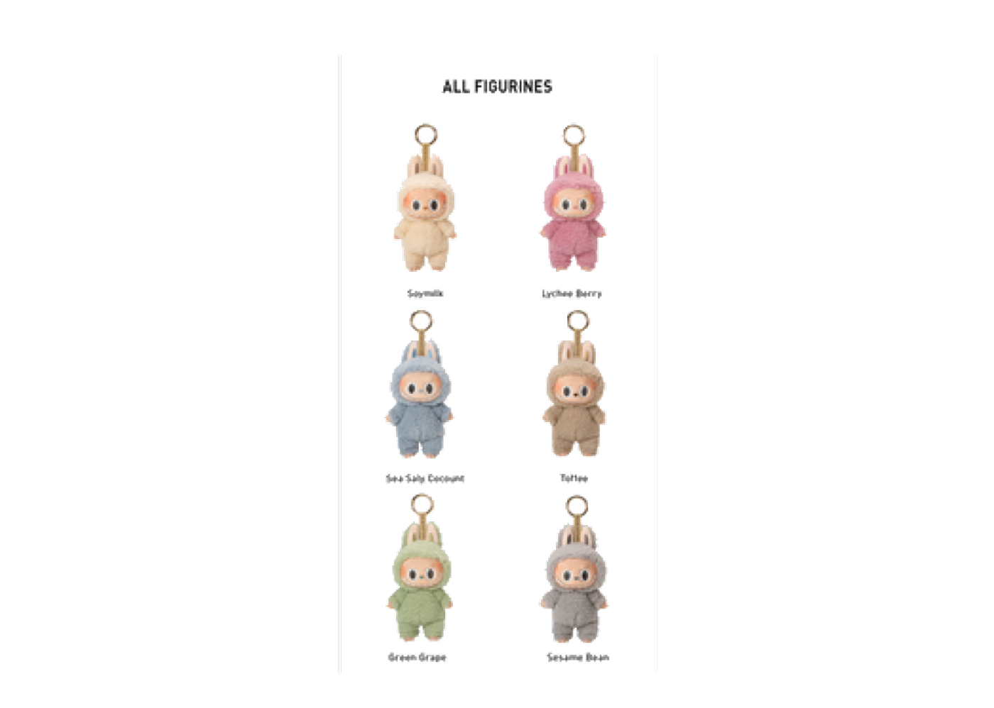 Popmart THE MONSTERS Macaron Labubu 5set