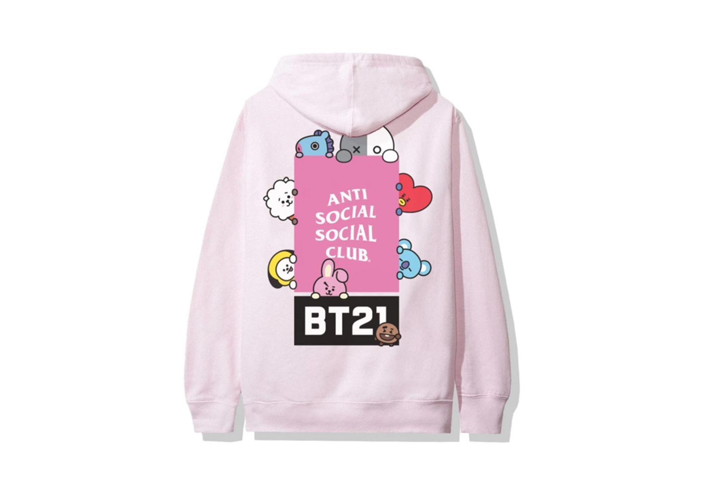 Anti social social club hotsell sweatshirt pink