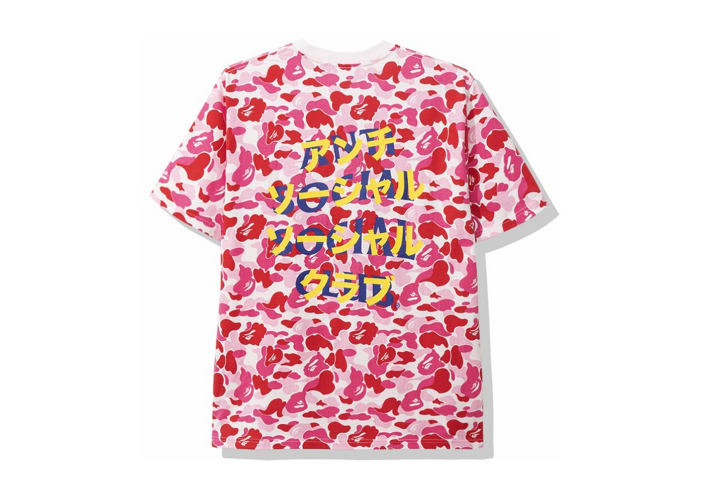 Beli BAPE x Anti Social Social Club ABC Camo Tee Pink Kick Avenue