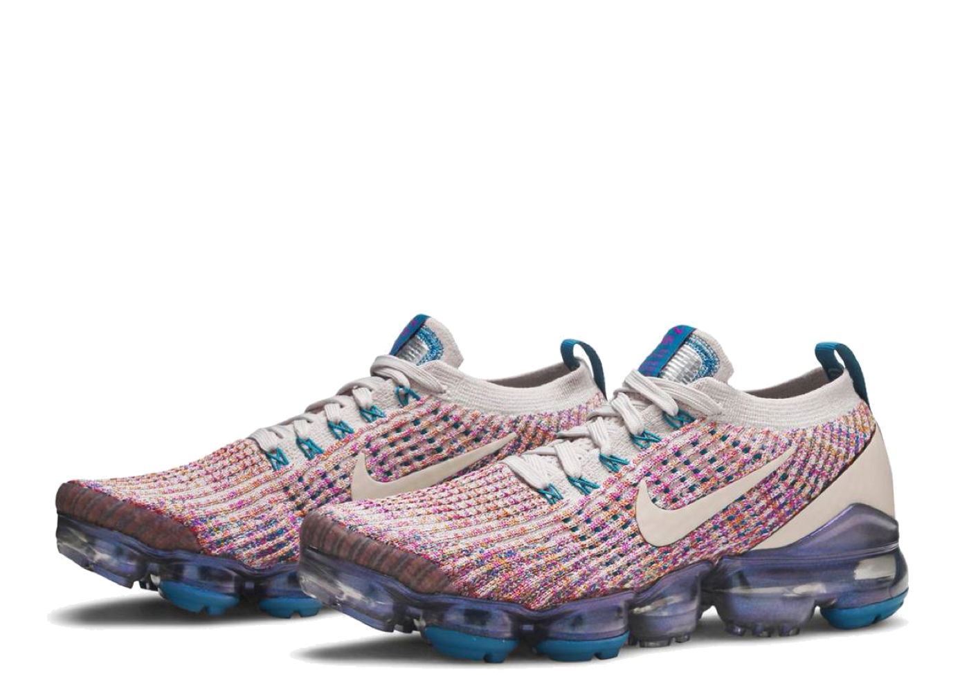 Nike air vapormax flyknit 3 desert sand/purple women's clearance shoe