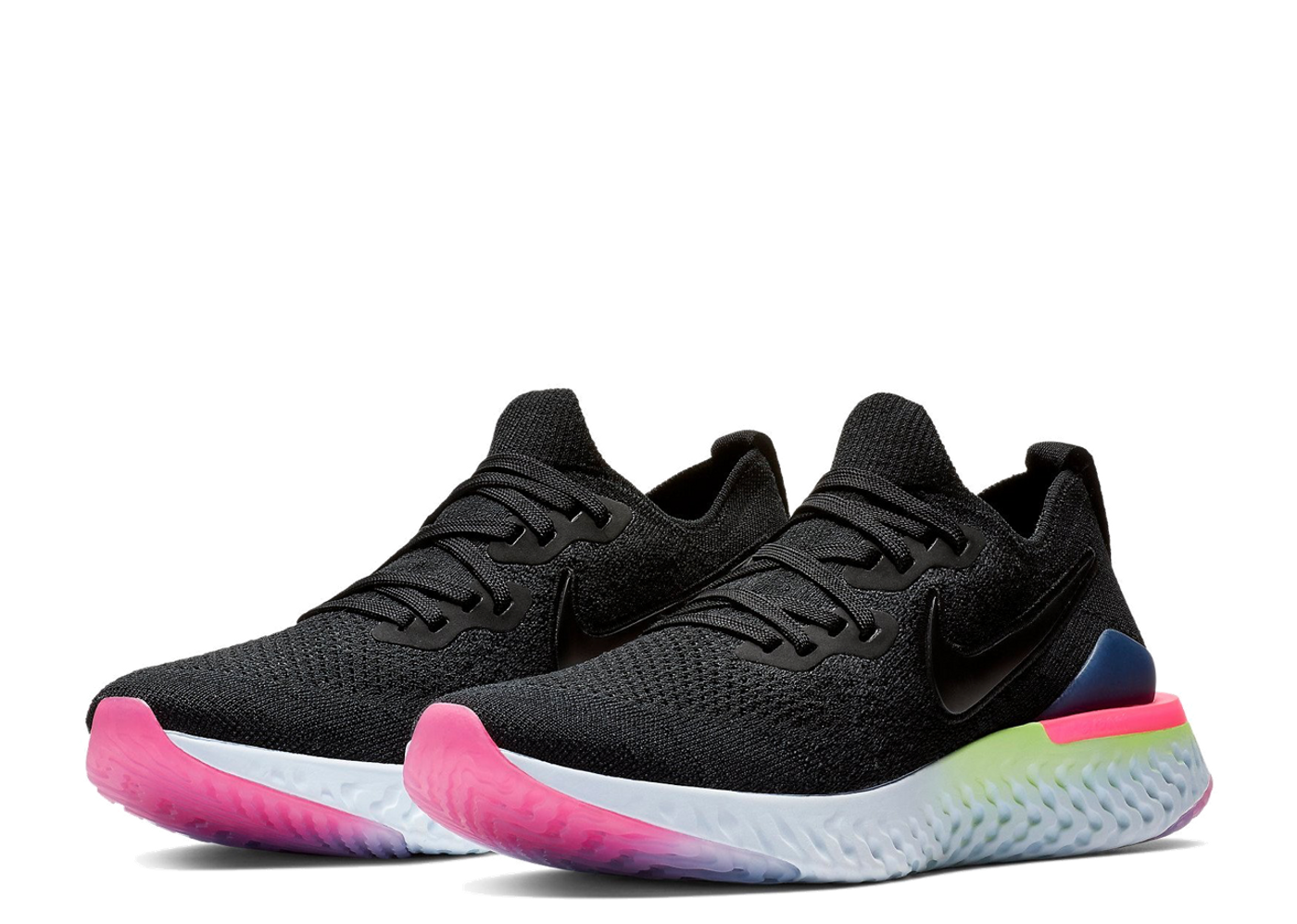 Beli Nike Epic React Flyknit 2 Black Sapphire Hyper Pink Women s Kick Avenue