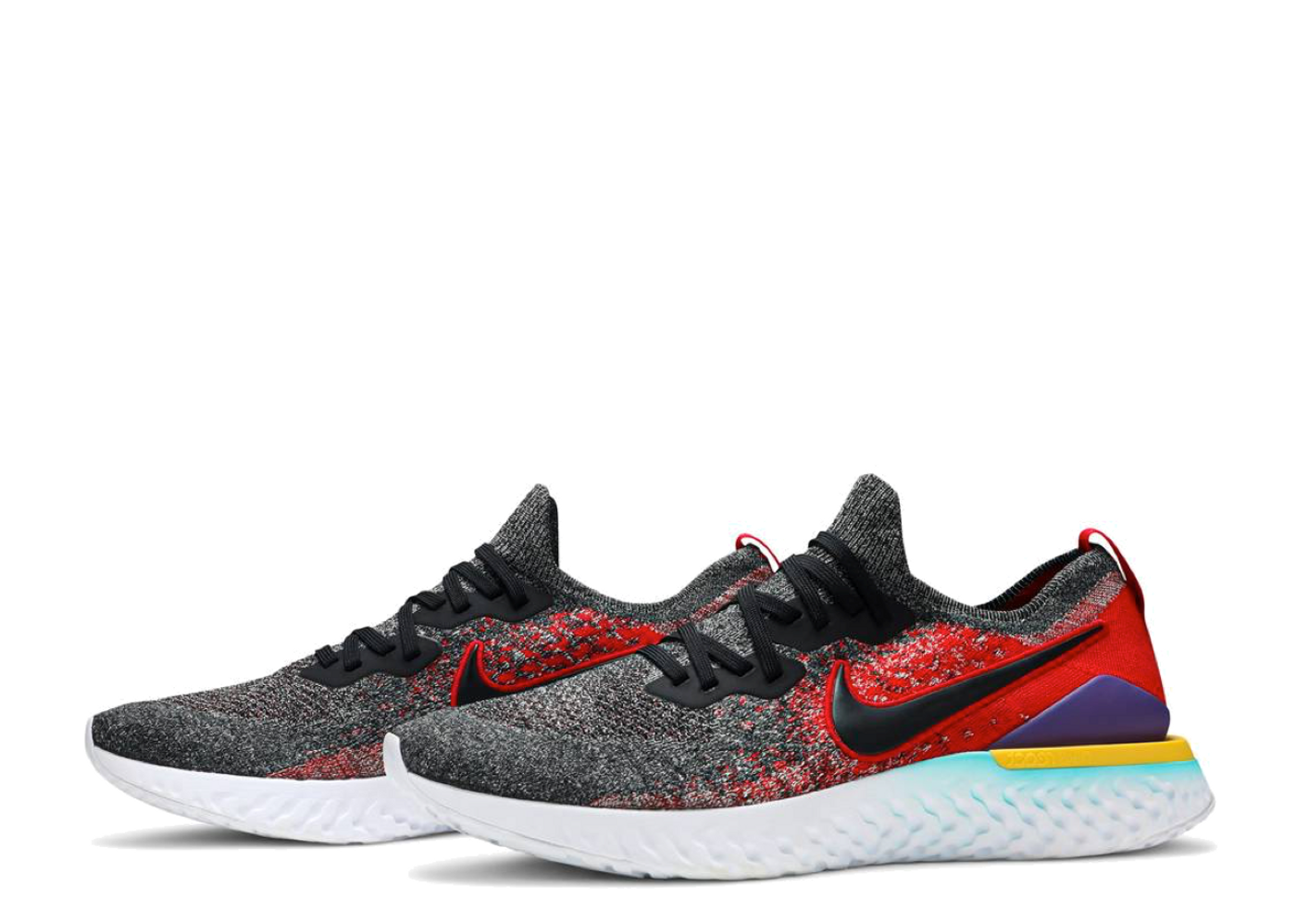 Nike epic react flyknit 2025 2 black/hyper jade/university red/black