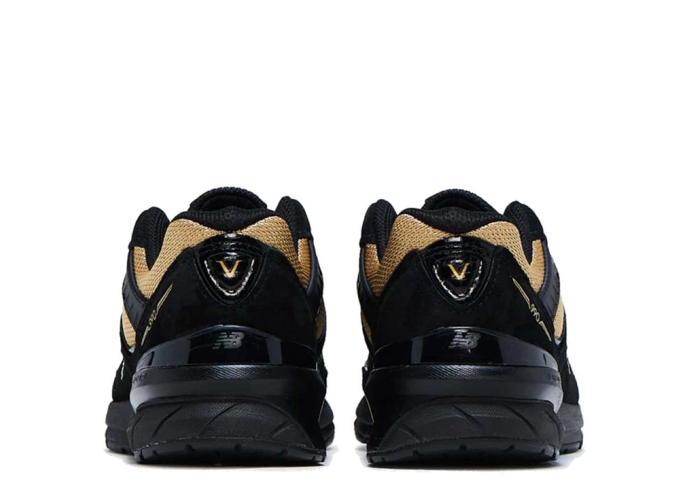 Black and gold new balance outlet 990