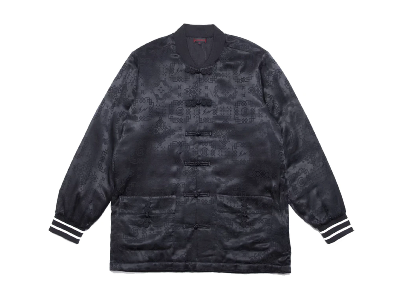 CLOT x Fragment Black Silk Jacket | Kick Avenue