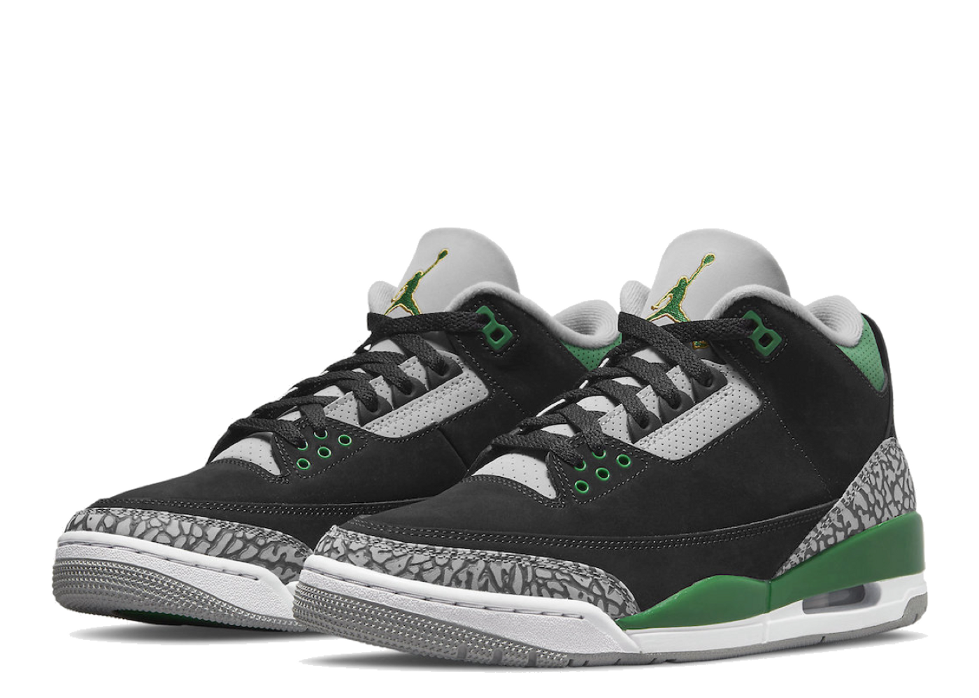 Retro 3 clearance grey green