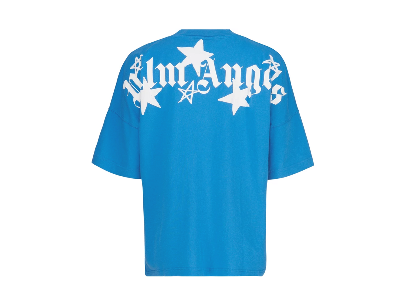 Logo Raw Wash Loose 5 Pockets in blue - Palm Angels® Official