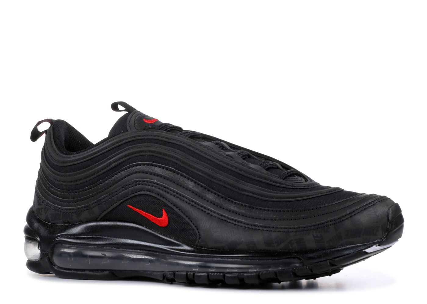 Nike air max 97 all over store print black red