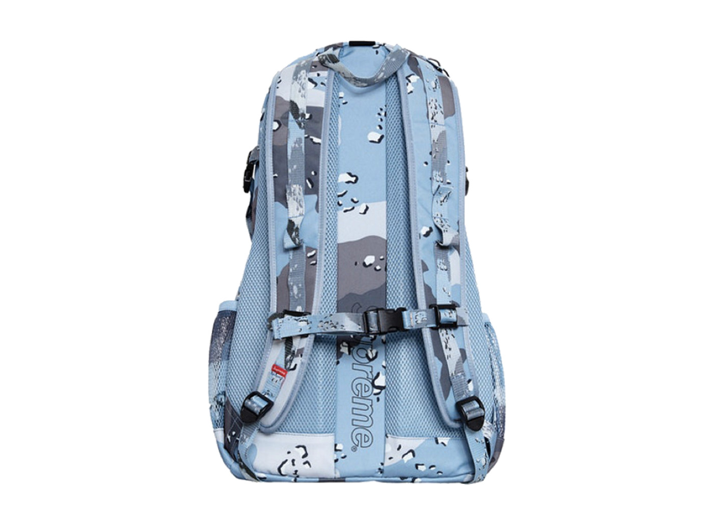 Beli Supreme Backpack (SS20) Blue Chocolate Chip Camo | Kick Avenue