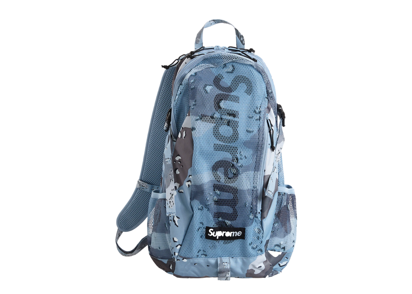 Beli Supreme Backpack (SS20) Blue Chocolate Chip Camo | Kick Avenue