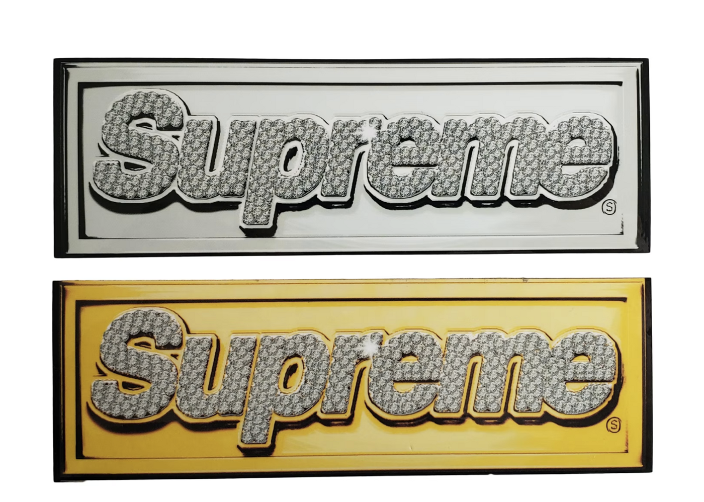 Gold 2024 supreme sticker