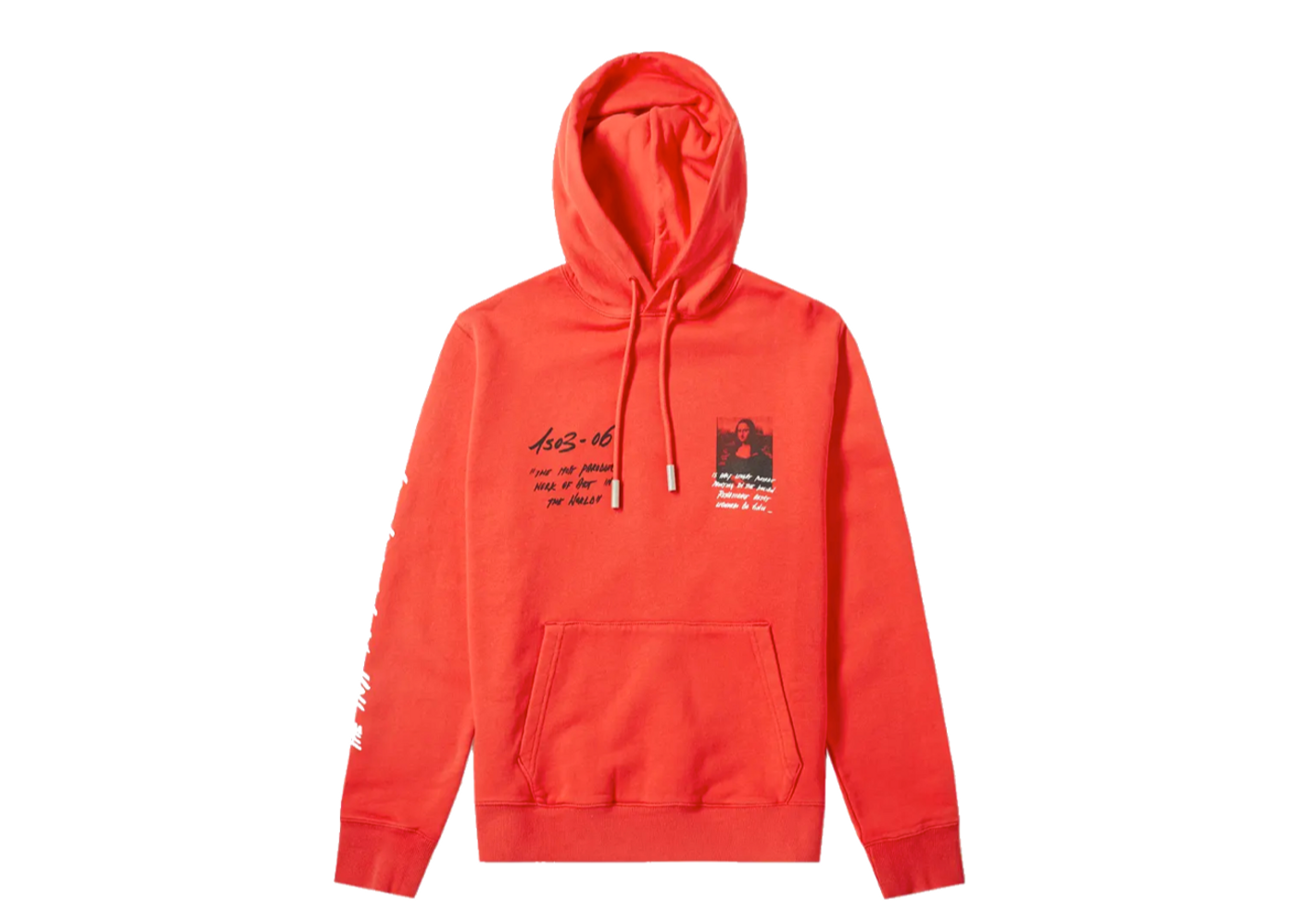 Off white hotsell monalisa hoodie red