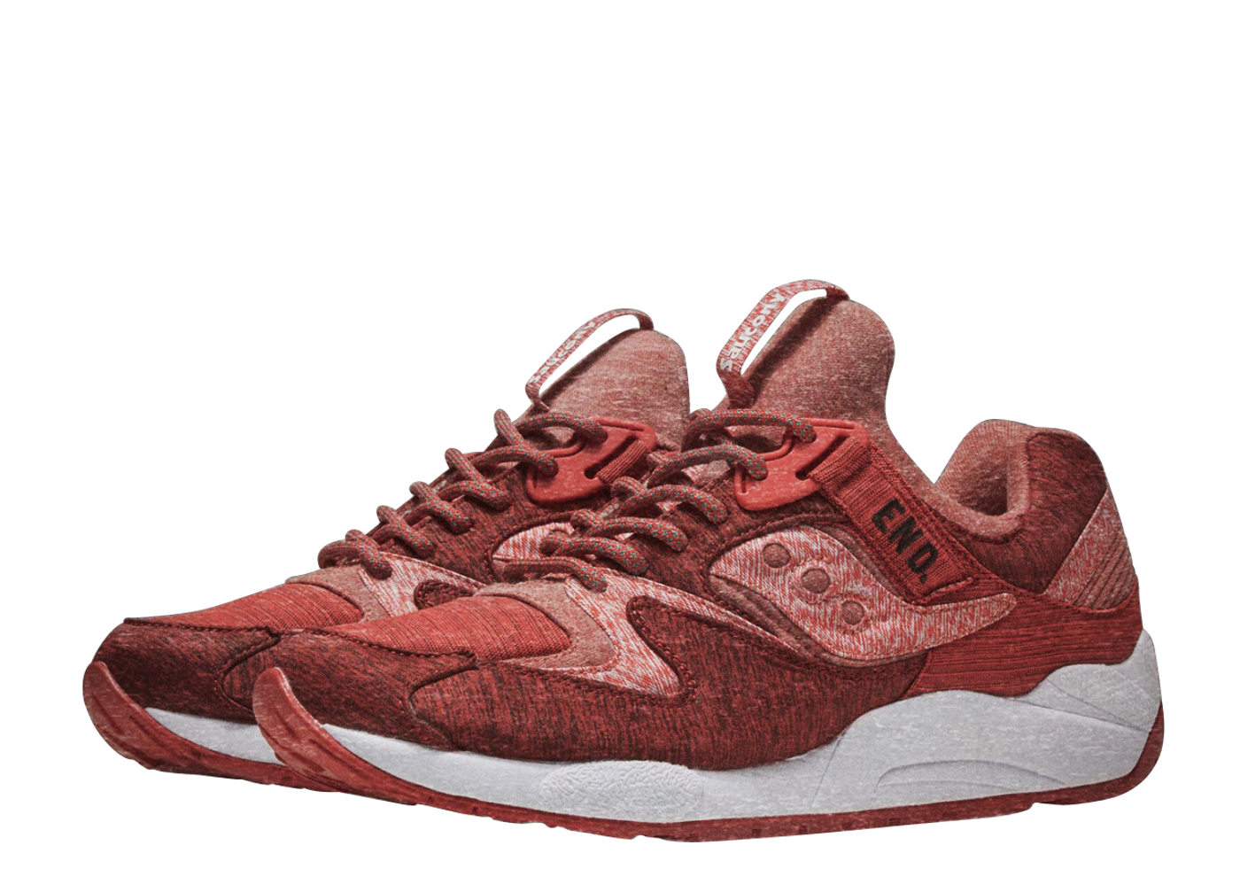 End. x saucony clearance grid 9000 'red noise'