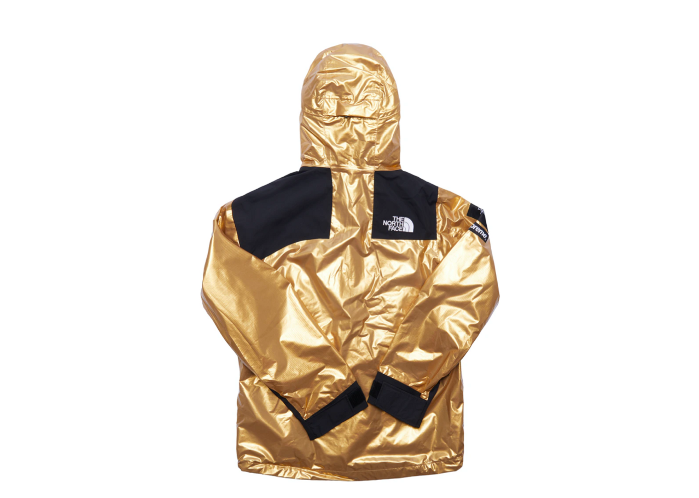 Supreme the north face sales metallic mountain parka gold