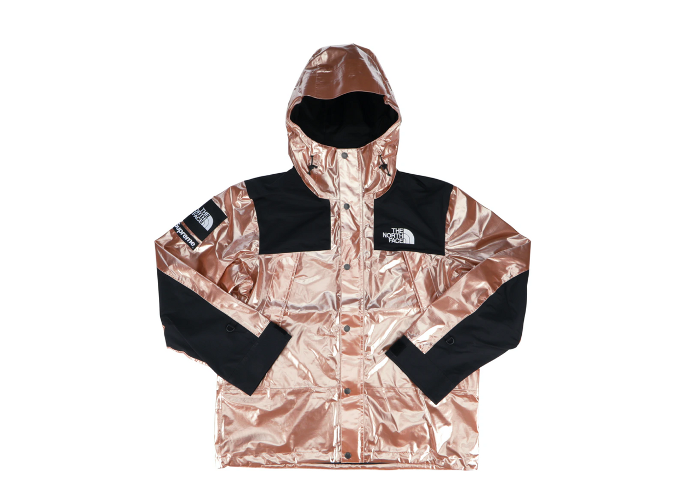 Gold north face hot sale supreme jacket