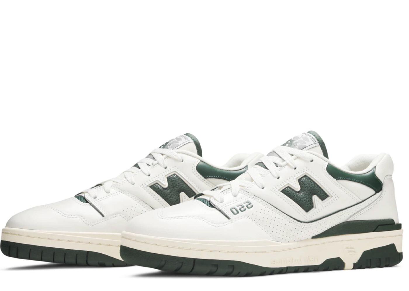 New balance 550 aime online leon dore white green