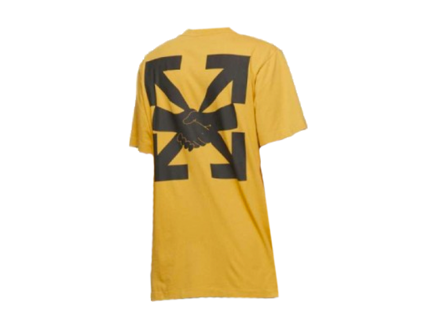 Black and yellow clearance off white t shirt