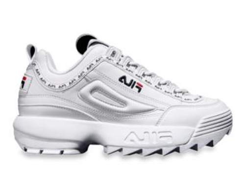 fila disruptor 2 tapey tape white