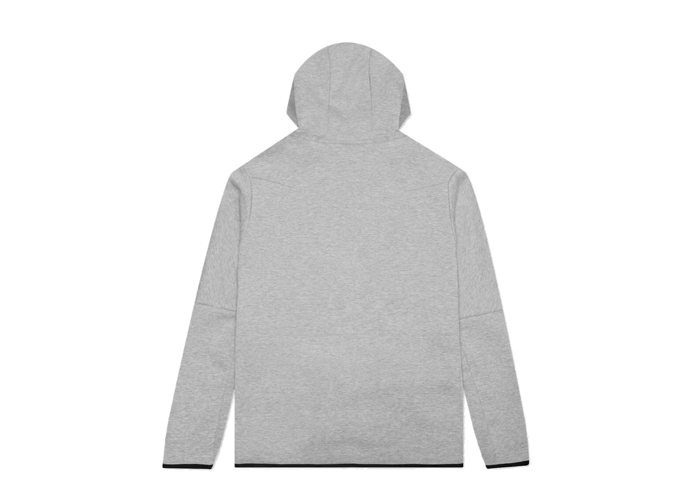 nike tech fleece full zip hoodie heather grey/black