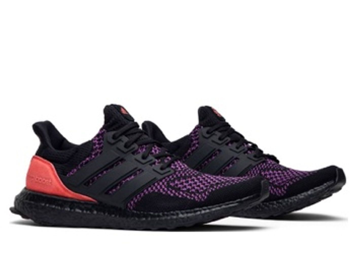 Adidas ultra boost core on sale black active purple shock red