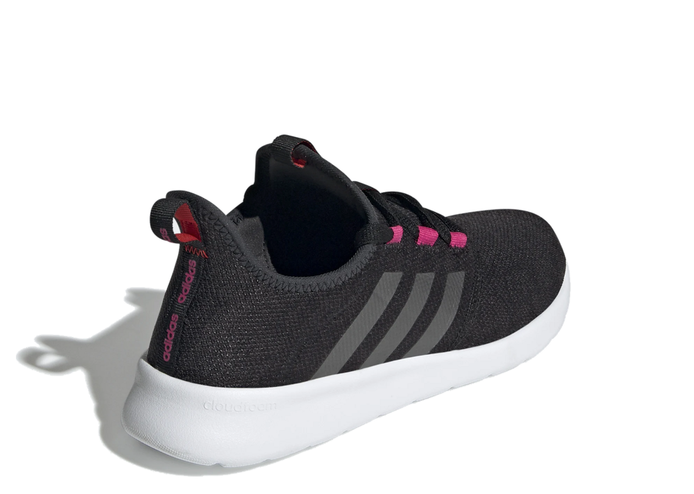 Adidas cloudfoam pure black pink hotsell