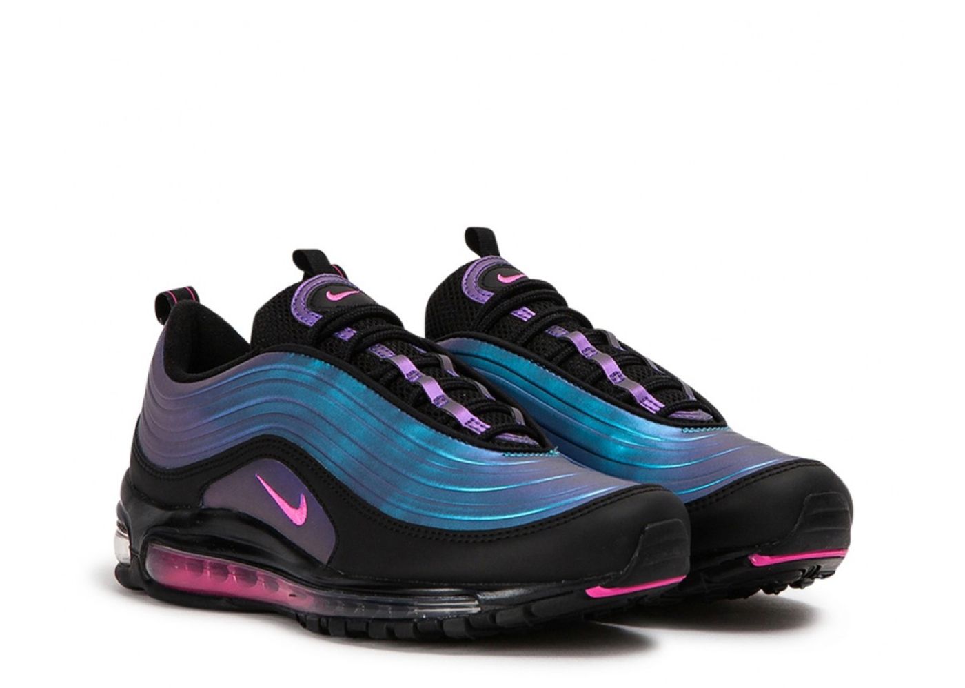 Nike air max 97 black clearance purple