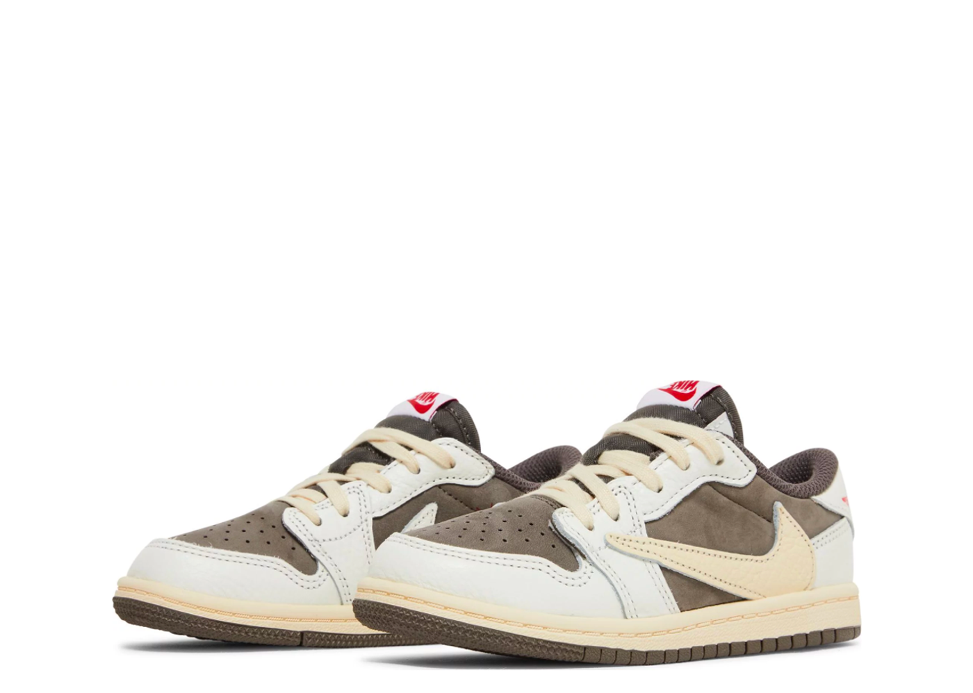 Travis Scott X Air Jordan 1 Low OG TD 'Reverse Mocha' - Air Jordan - DO5441  162 - sail/university red/ridgerock