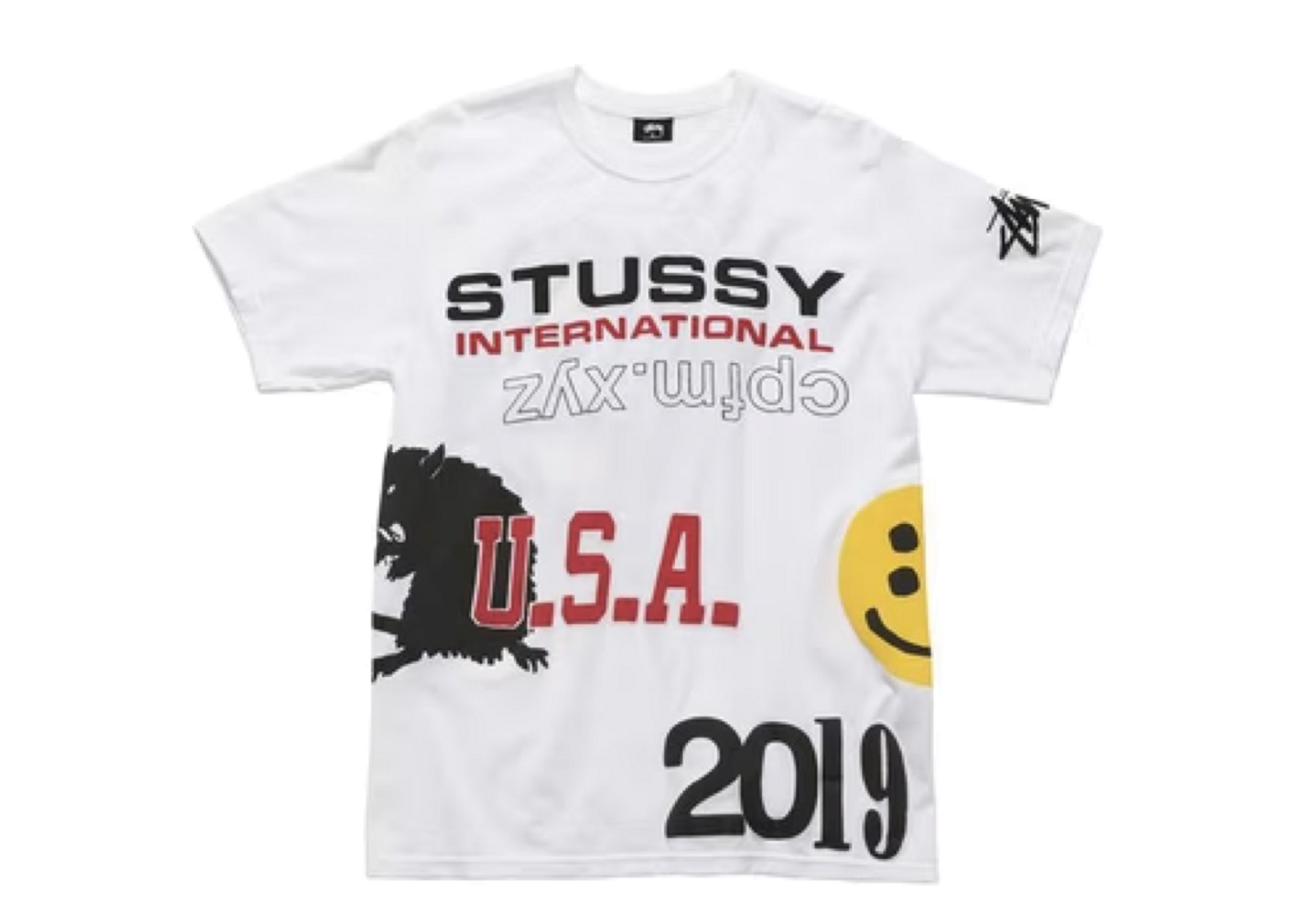 Beli Stussy x Cactus Plant Flea Market USA 2019 Tee White