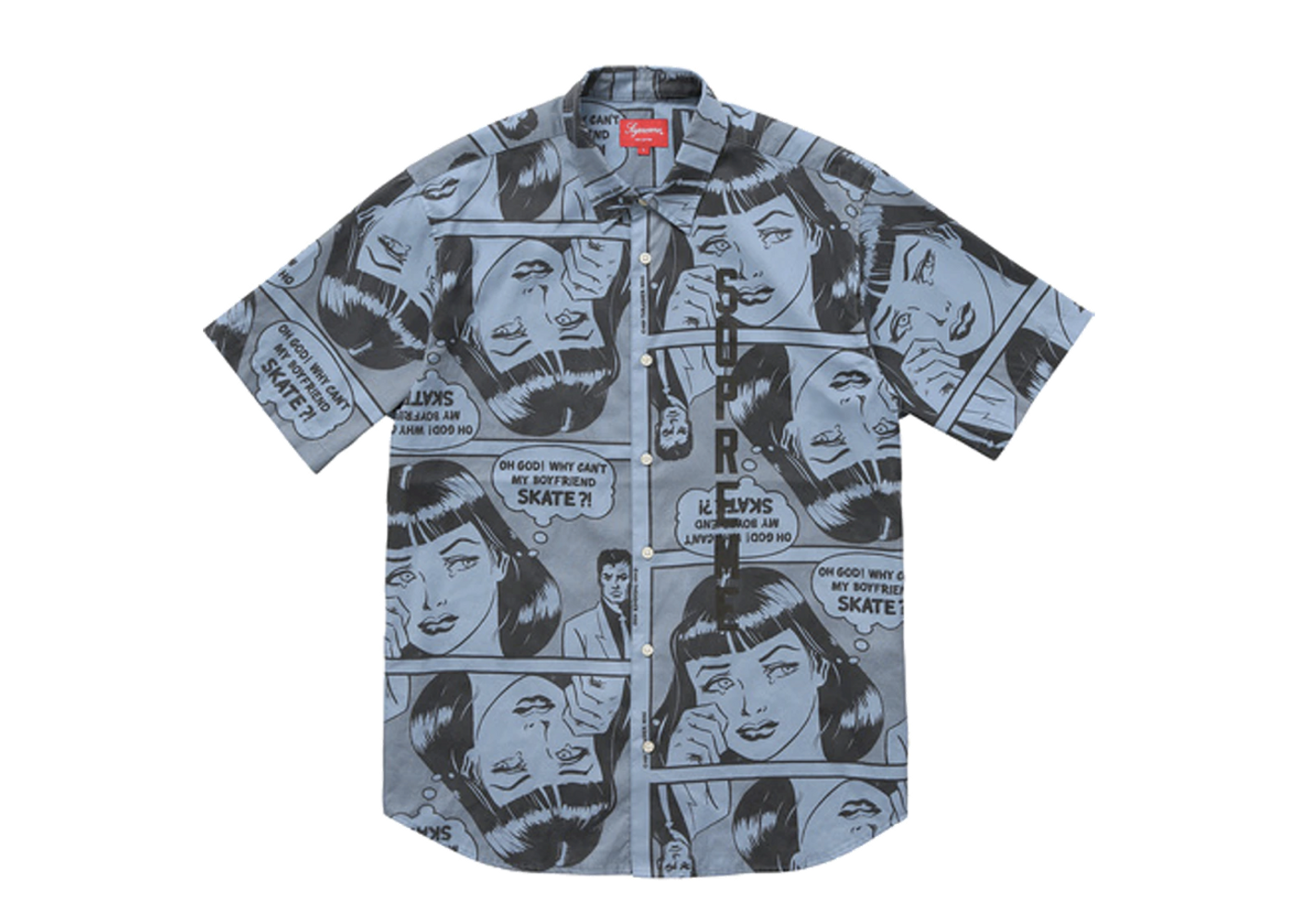 Beli Supreme Thrasher Boyfriend SS Shirt Dusty Blue Kick Avenue