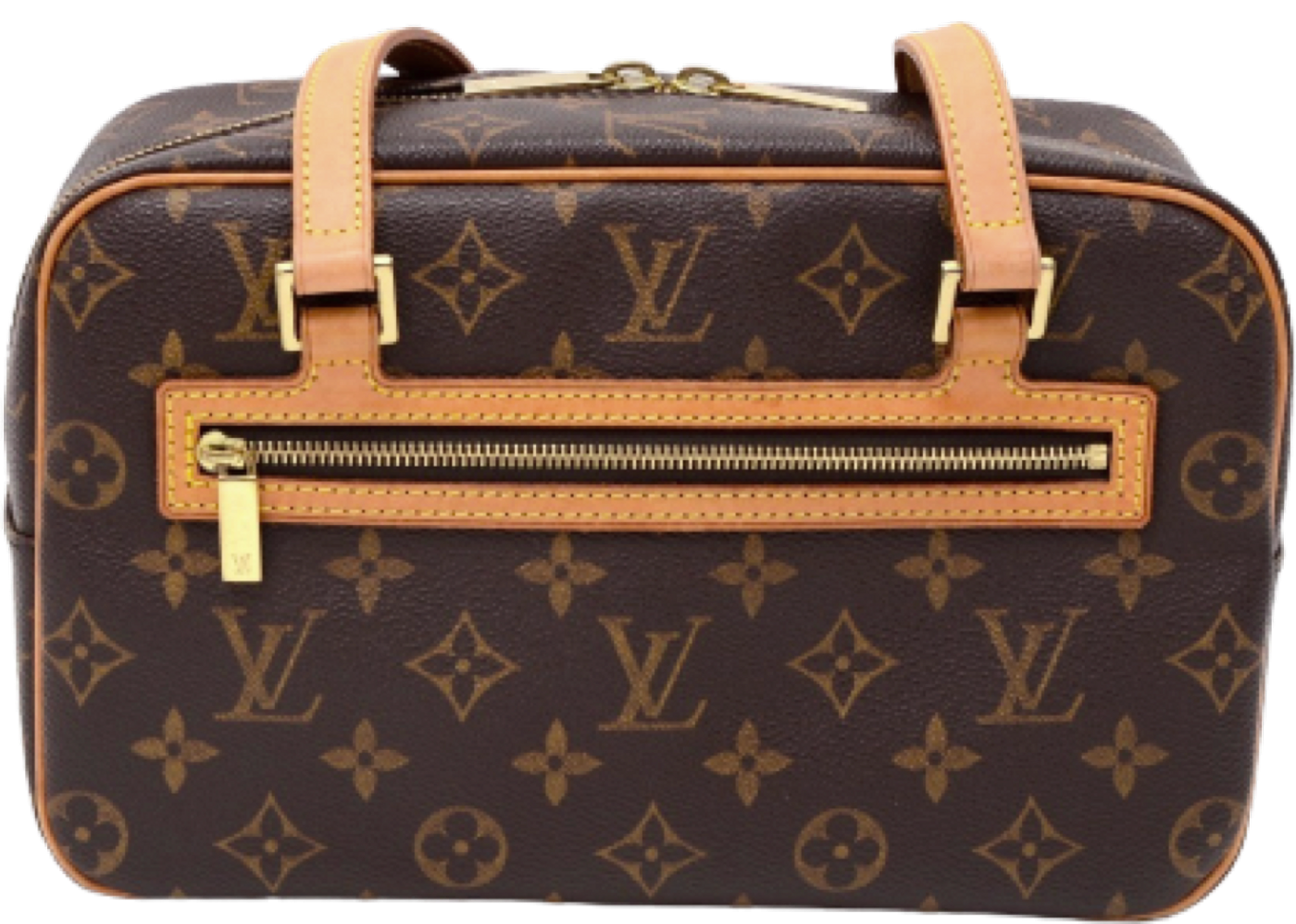 LOUIS VUITTON Cite MM Monogram Canvas Shoulder Bag Brown