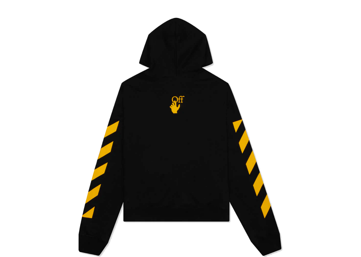 Off white clearance hoodie yellow stripes