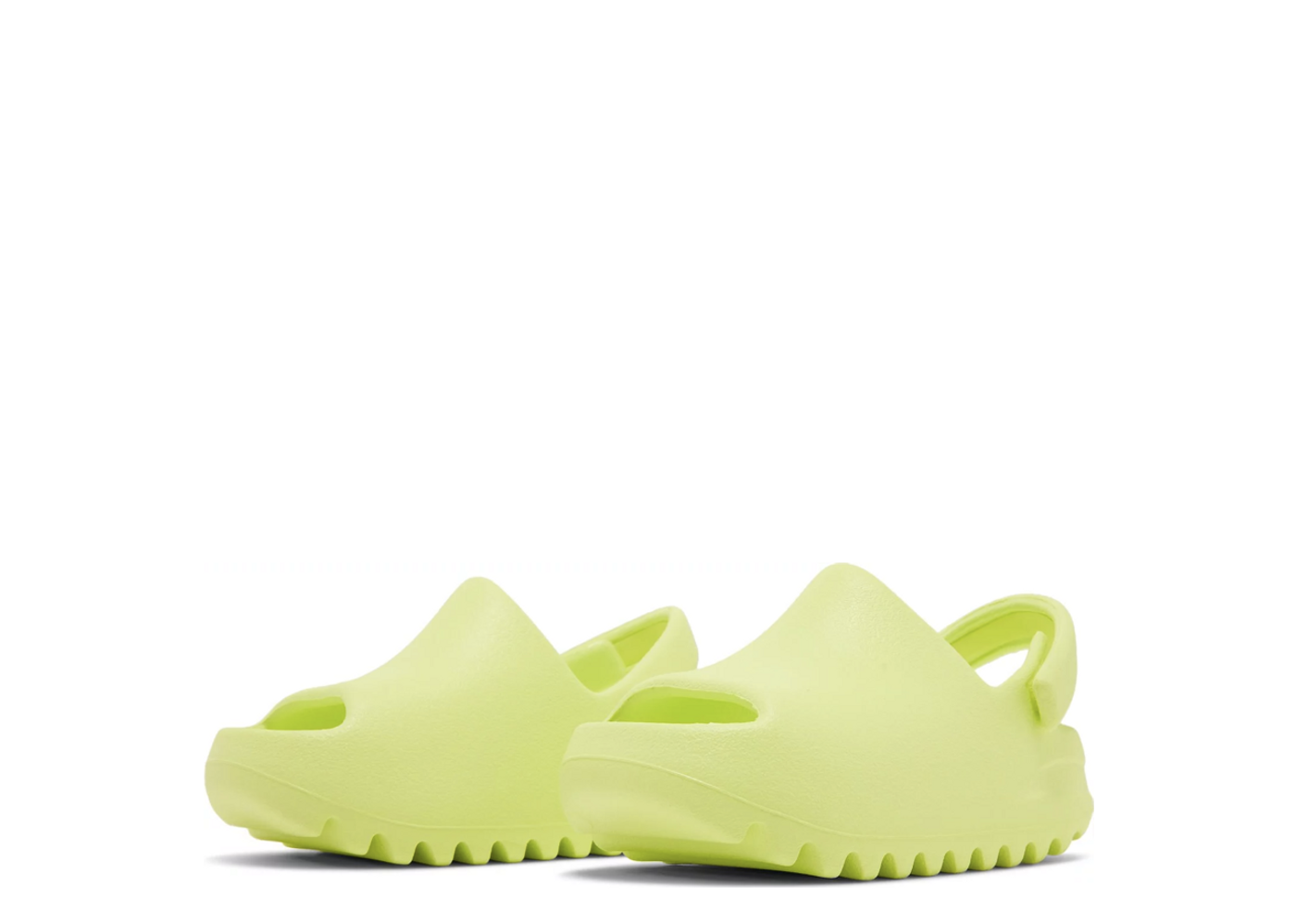 Lime green yeezy online slides