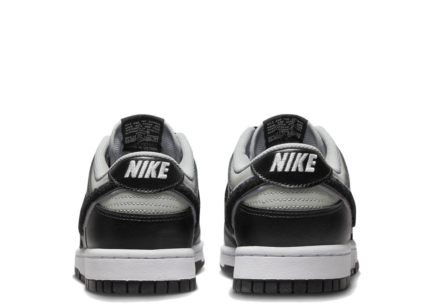 Nike Dunk Low Chenille Swoosh Black Grey | Kick Avenue