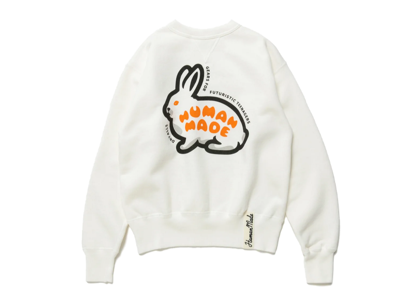 Beli Human Made Rabbit Tsuriami Sweatshirt White | Kick Avenue