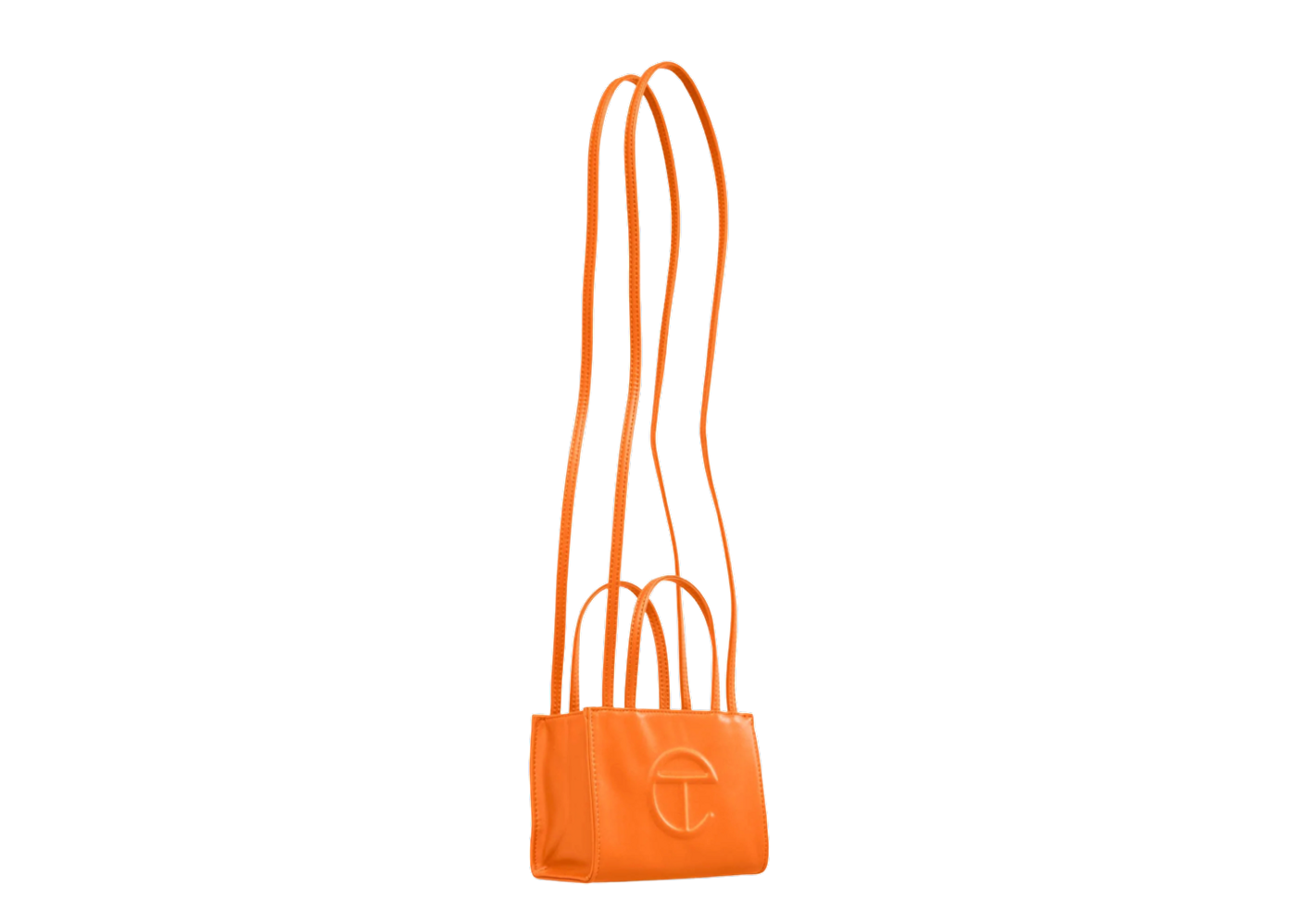 orange telfar small bag