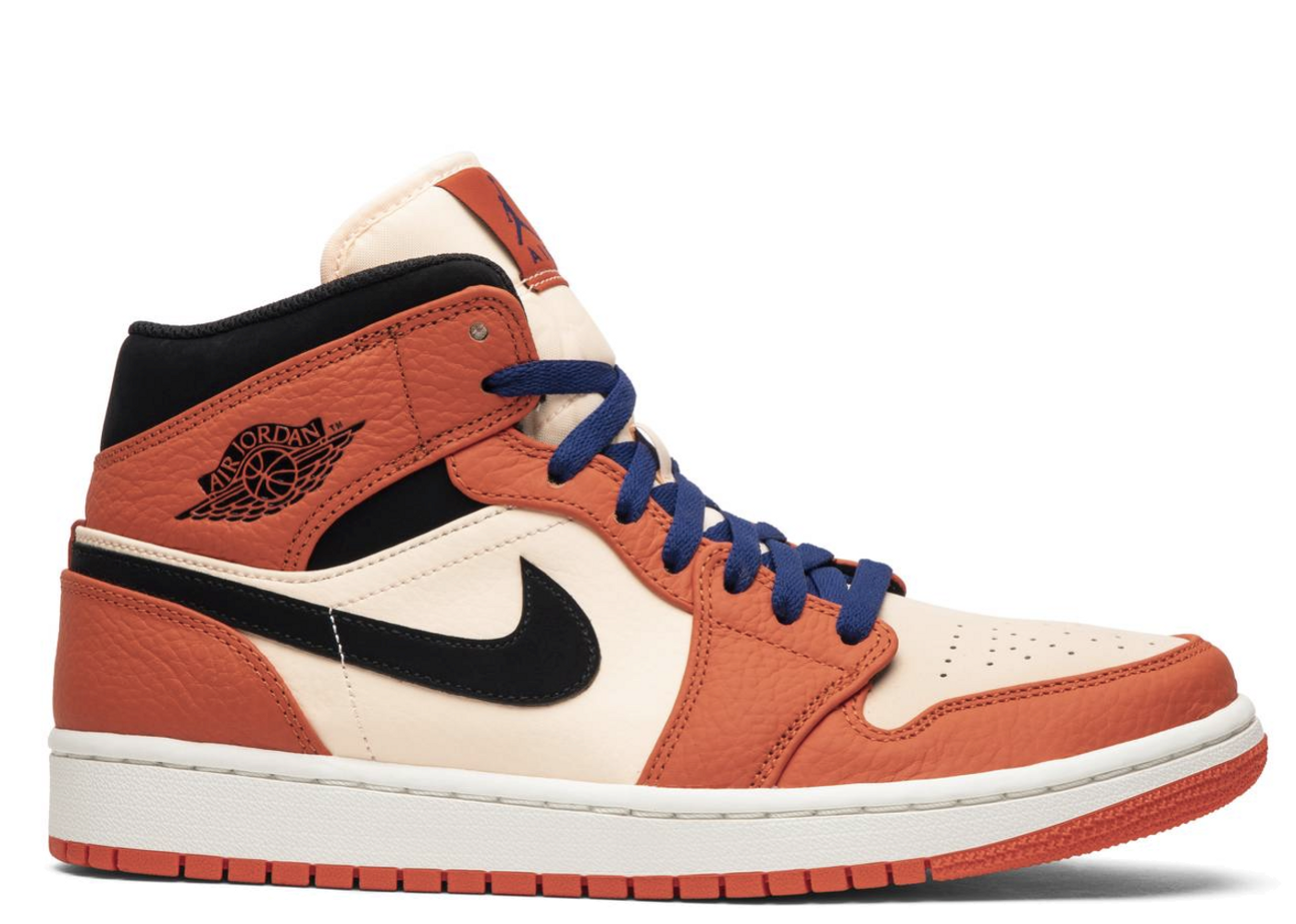 Beli Air Jordan 1 Mid Team Orange Black | Kick Avenue