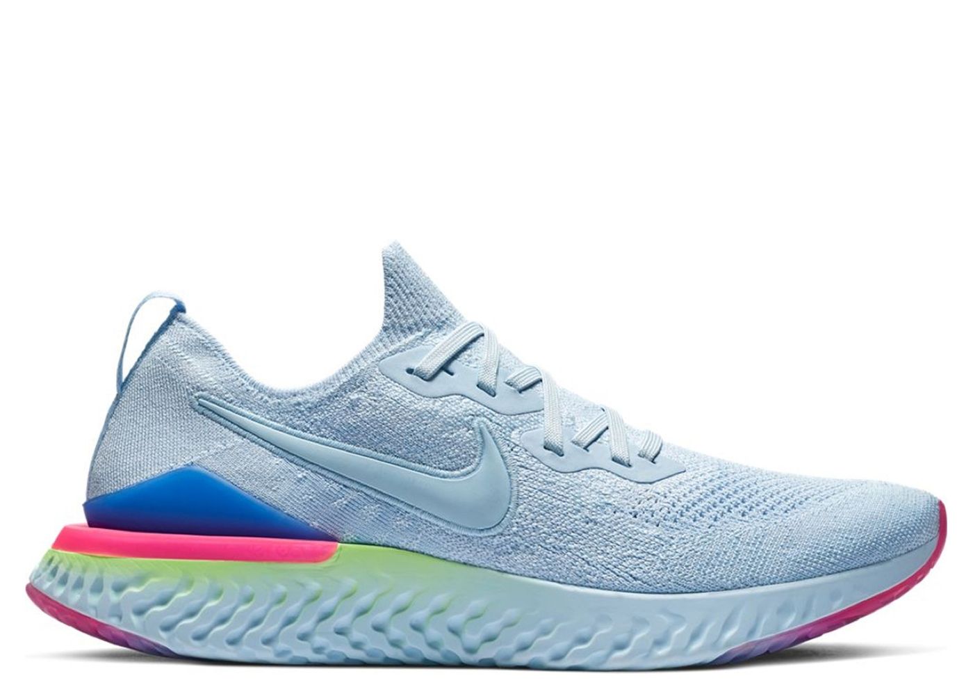 Nike epic react flyknit 2 hydrogen blue sapphire hyper pink store