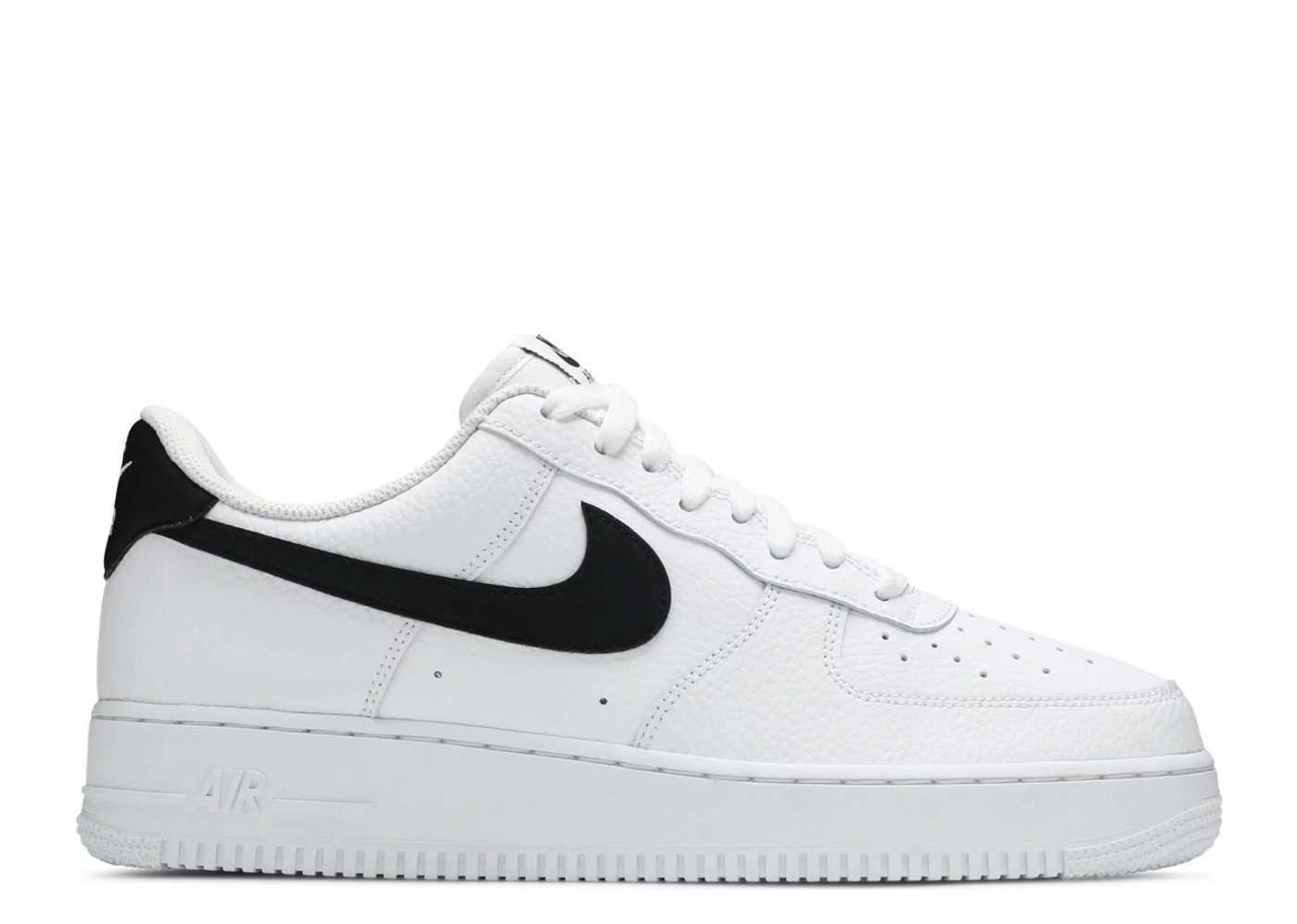 Nike Air Force 1 Low '07 White Black Pebbled Leather | Kick Avenue