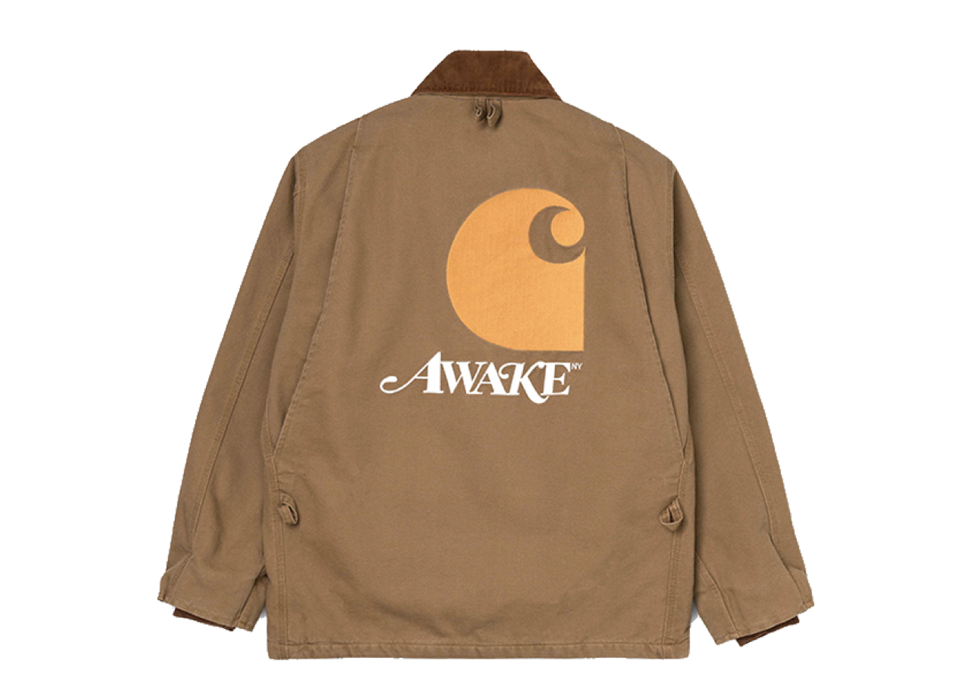 Awake x Carhartt WIP Michigan Chore Coat Brown | Kick Avenue