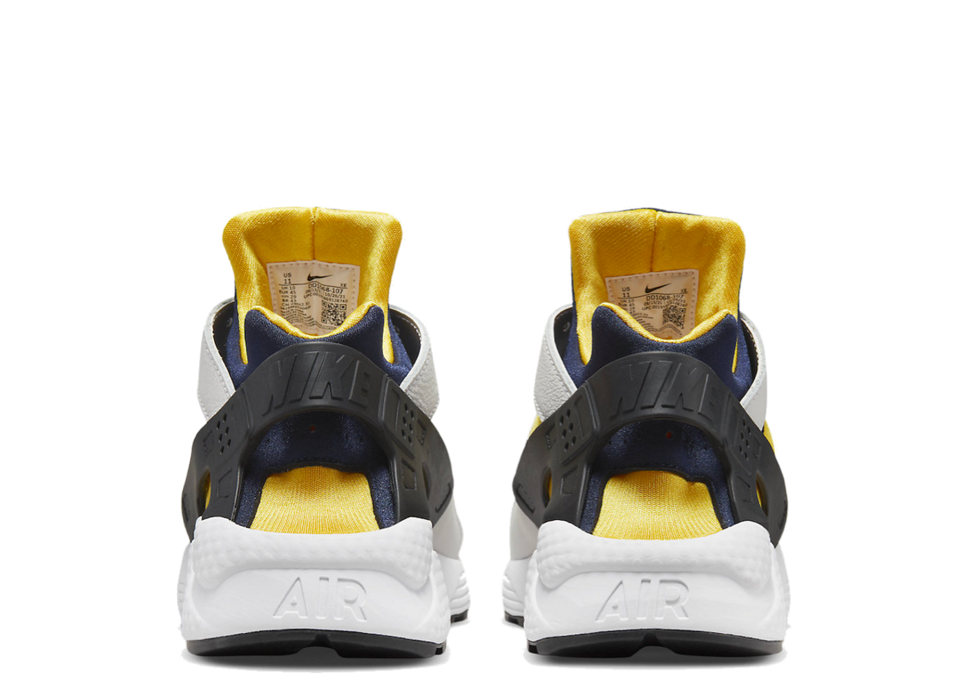 Nike huarache blue outlet and yellow