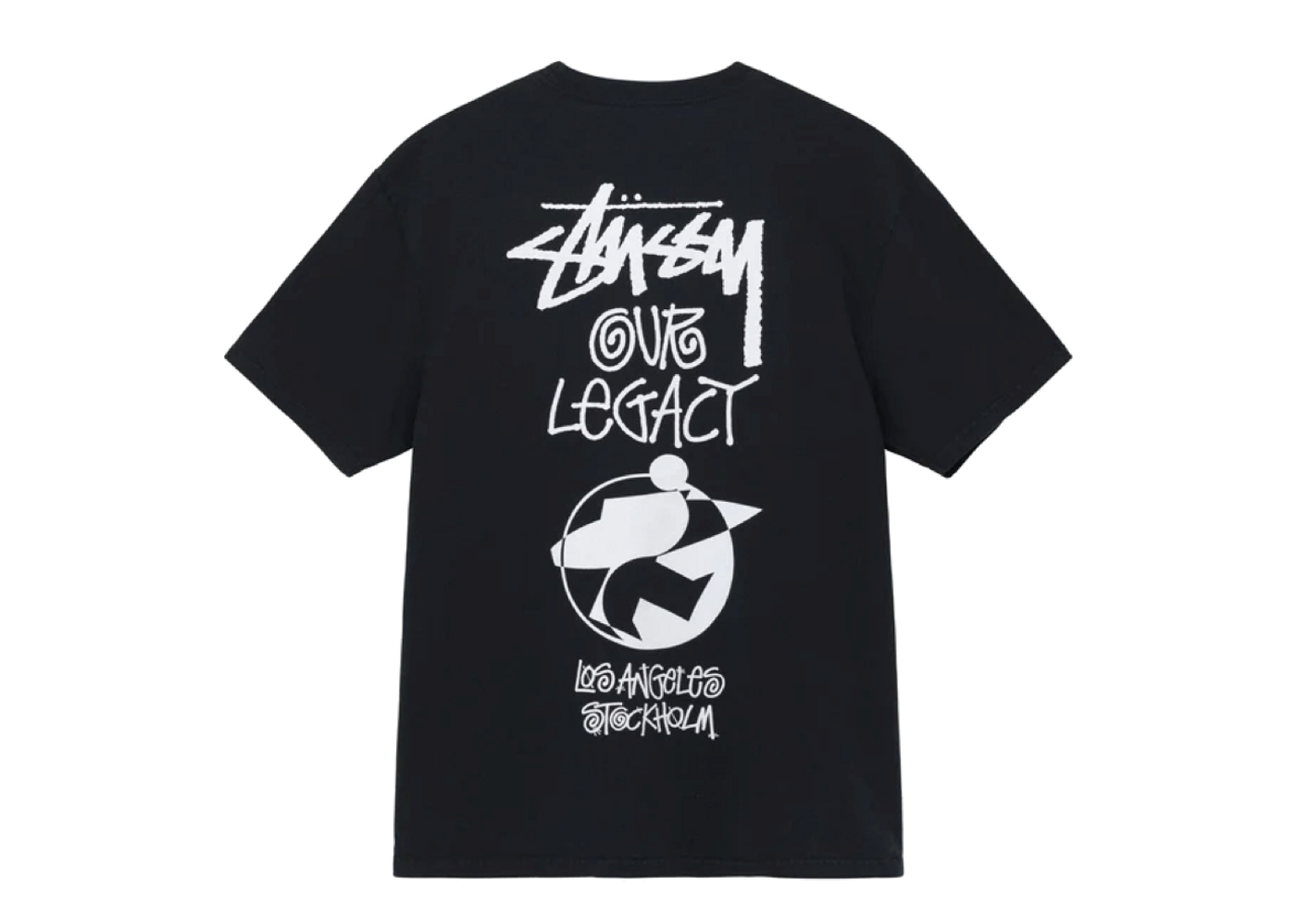 Beli Stussy x Our Legacy Surfman 2 Pigment Dyed Tee Black | Kick 