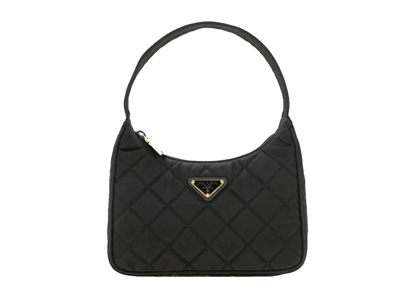 Beli Prada Hobo Mini Quilted Nylon Shoulder Bag Kick Avenue