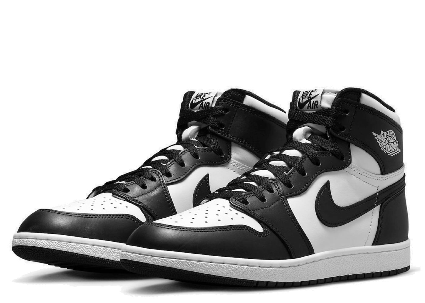 Black and white jordans hibbett sports sale