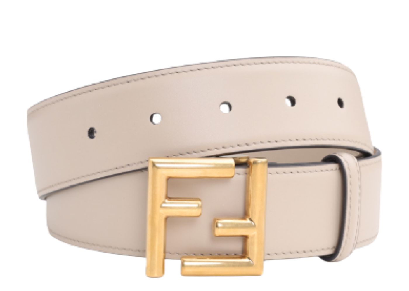 All white fendi outlet belt