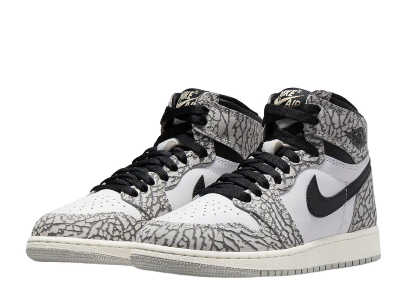 Jordan 1 Retro High OG White Cement (GS) | Kick Avenue